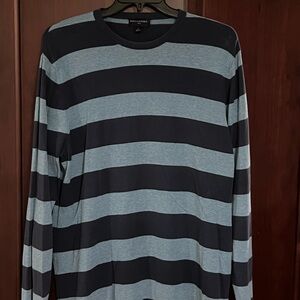 Banana Republic Men's Long Sleeve Shirt - Blue Stripes